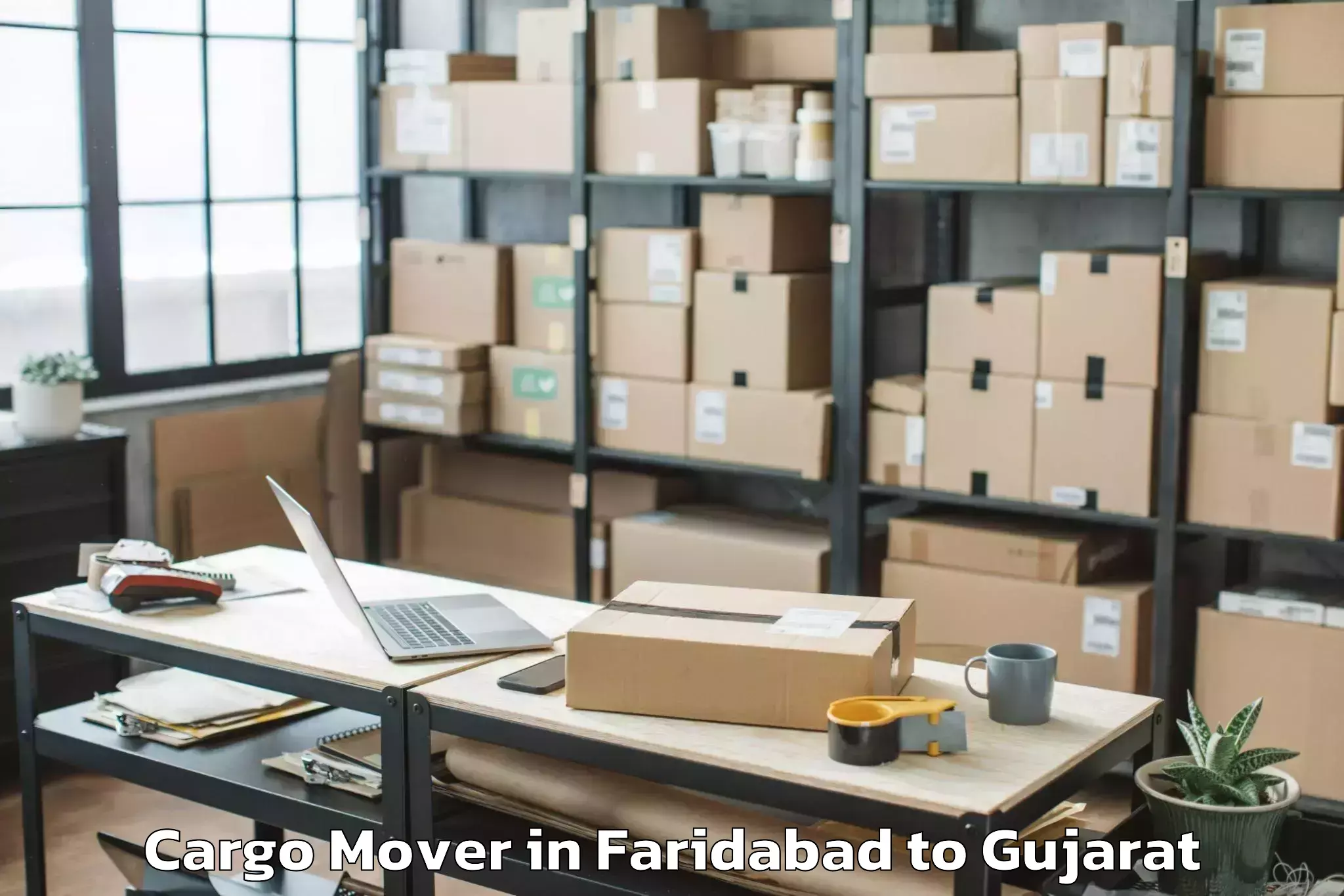 Efficient Faridabad to Pardi Cargo Mover